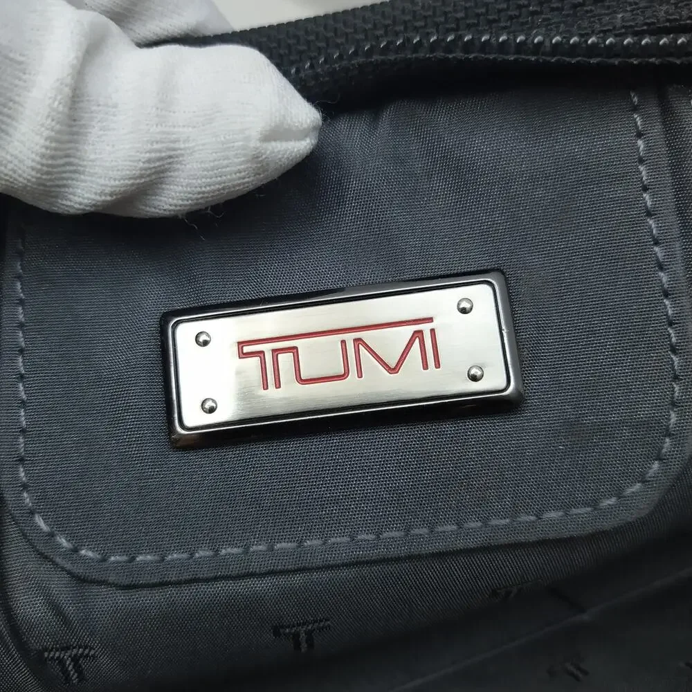 Tumi Two Way Black Nylon Expandable Organizer Business Briefcase Crossbody Bag